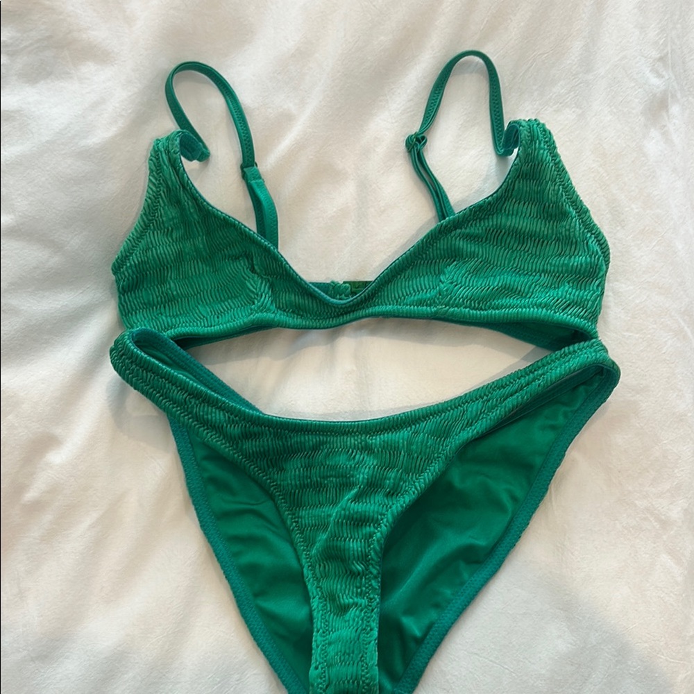 Green maia triangl bikini